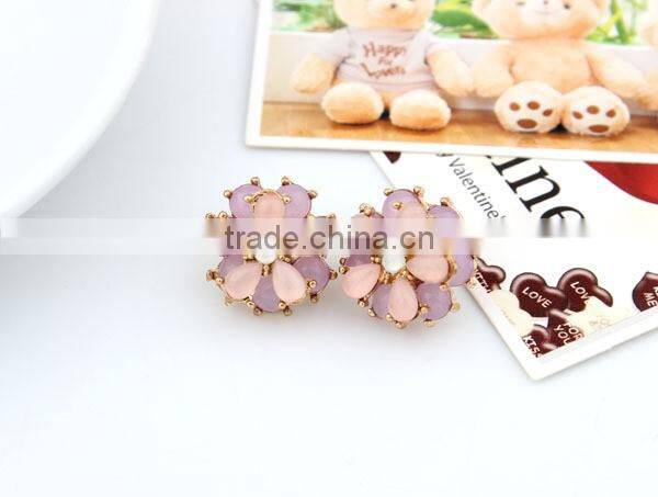 Flower stud earrings jewellery exports wholesale jewelry