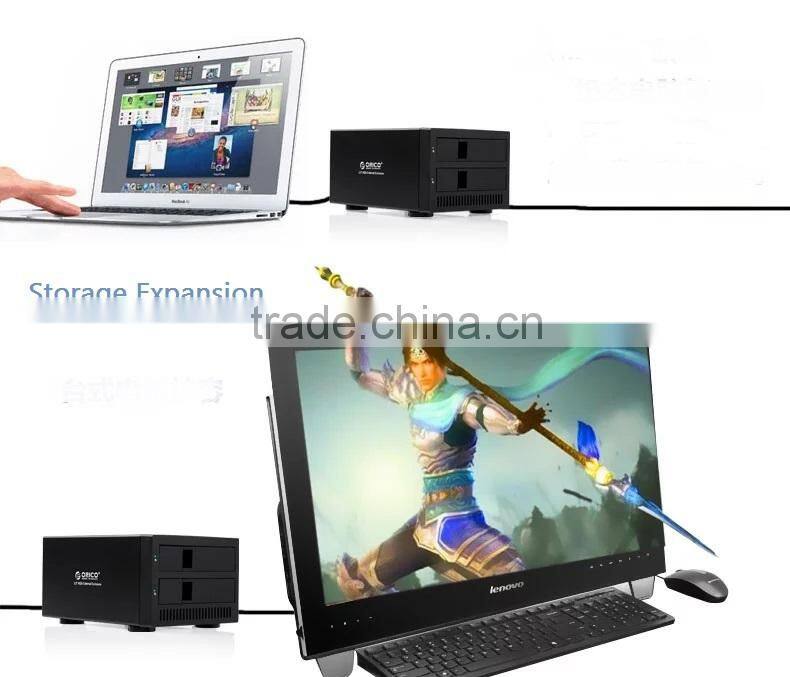 2-bay 3.5inch SATA USB 3.0 HDD storage box