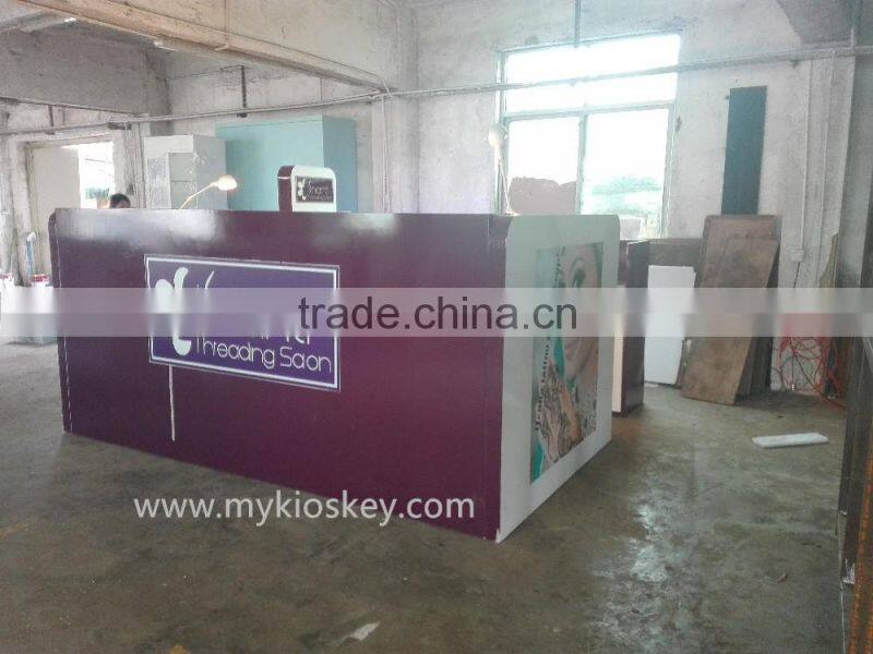 Eyebrow kiosk for mall shopping center customize and design