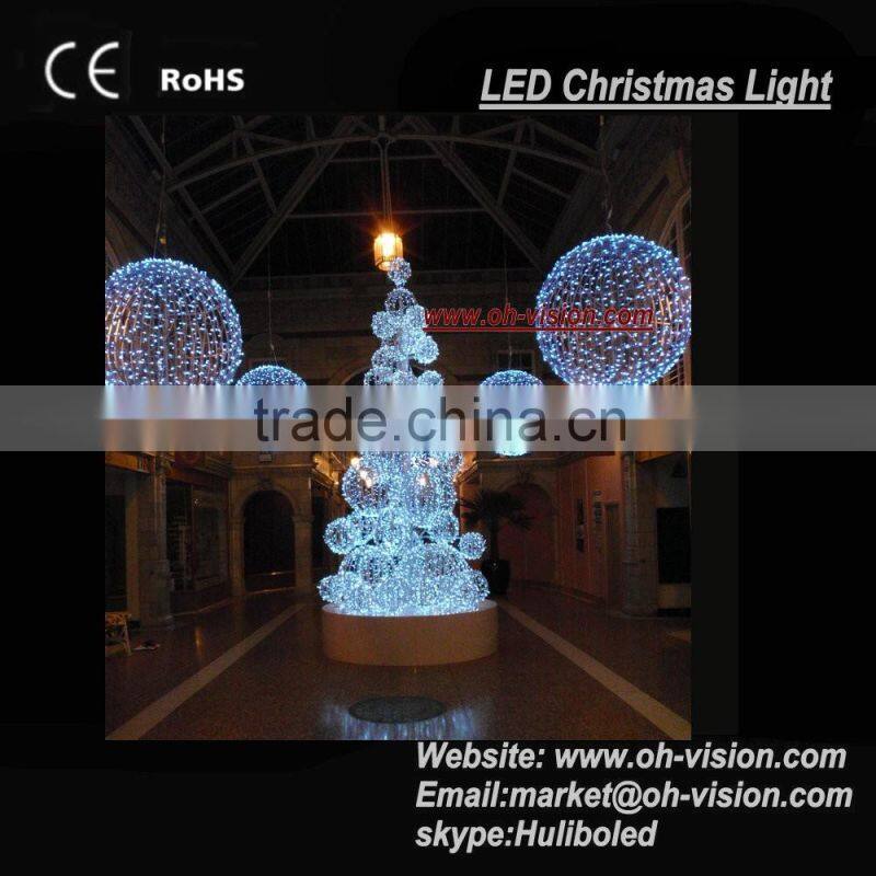 LED ball tree for Christmas outdoor decorations