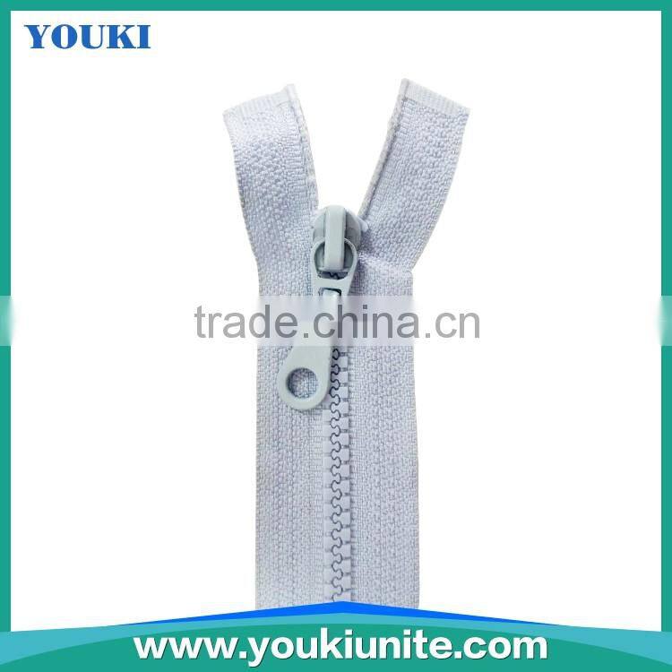 3# Woven Tape Plastic Zipper Open-end With Auto Lock Fancy Slider YKP-2001