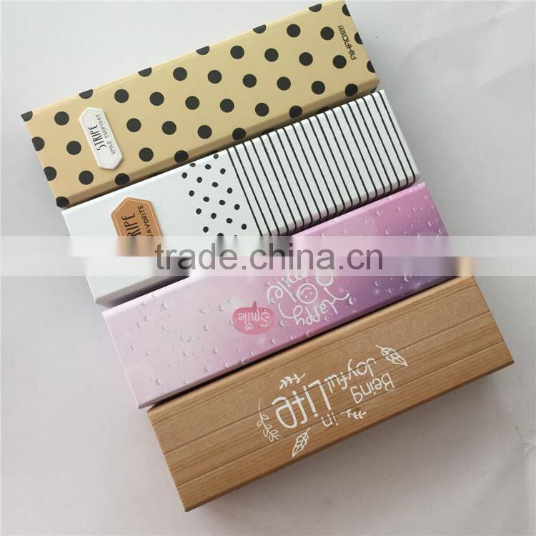 eco-friendly clear customizable wholesale paper unbranded pencil case with magnet closure for school