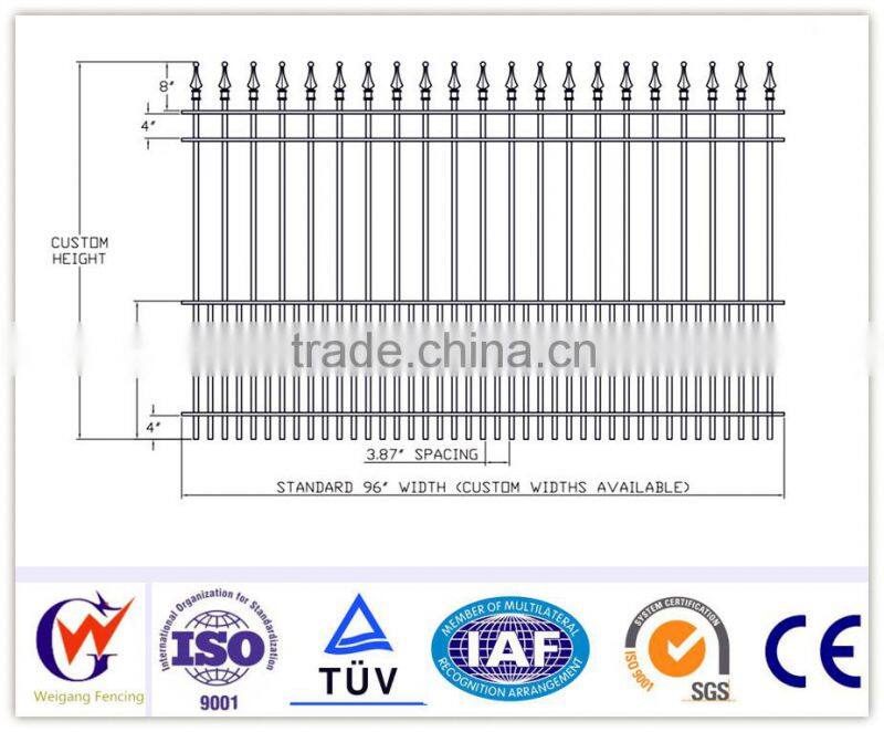 Professional cad drawing fence design