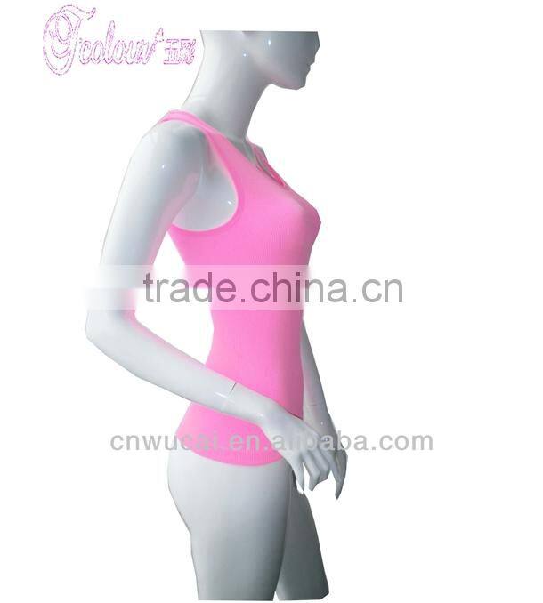 pink seamless tank top for women