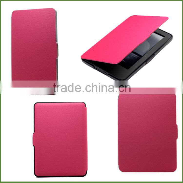 For Amazon touch ereader leather covers cases,e-reader cover case,e-book case cover