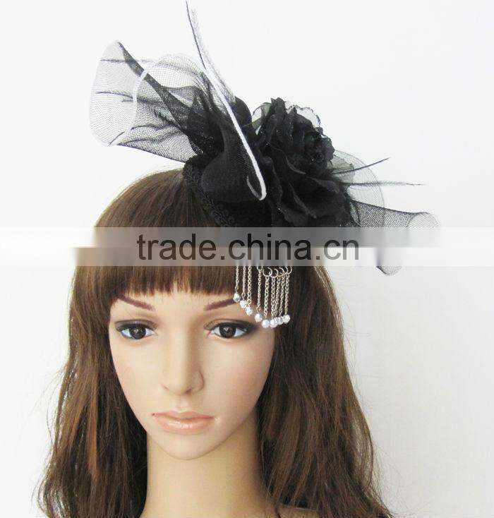 MYLOVE fashion headwear party Feather Flower Veil Fascinator MLGM043