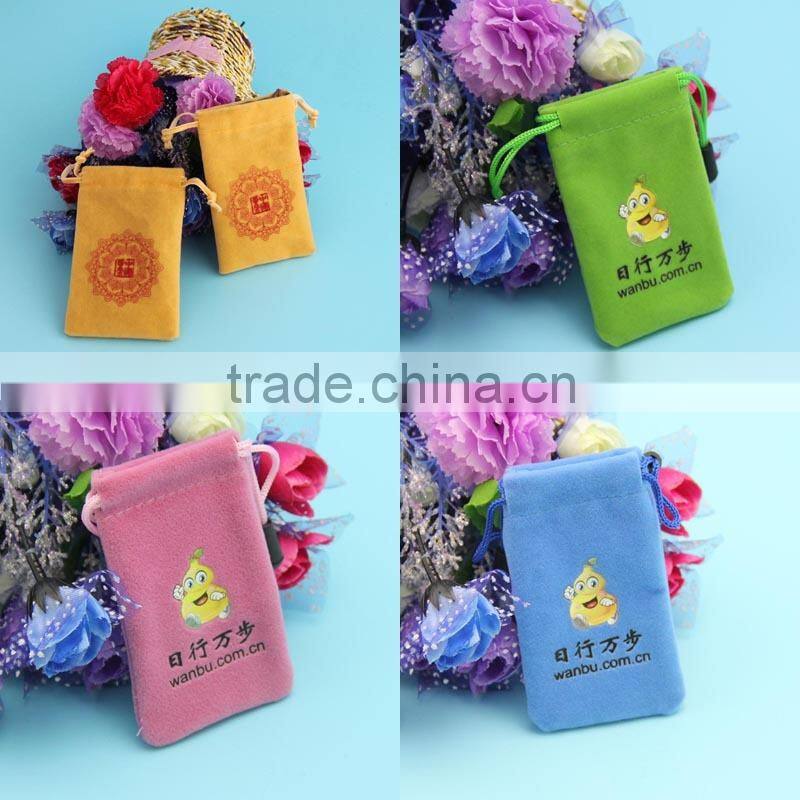 Gift packing Grey Mini Velvet Bag Pop-up Handle