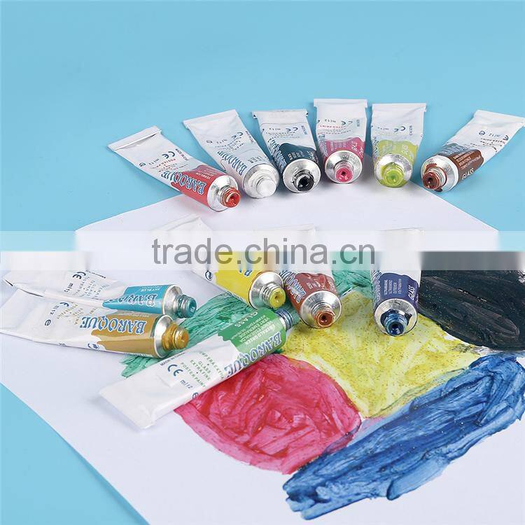 12 x 12ml glass paints, washable glass deco paints diy, glass painting colours set in plastic box