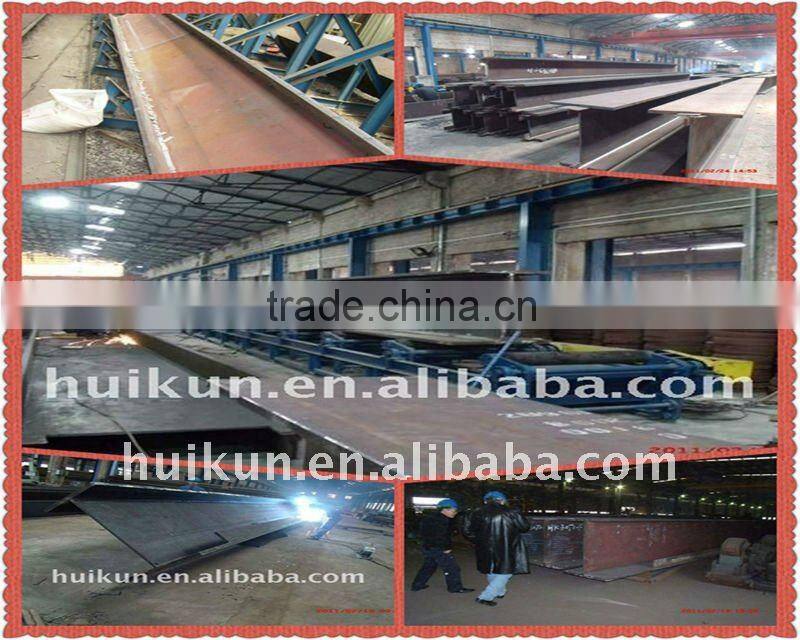 Q235/Q345/Q420/SS400 Welded H beam dimensions for sale