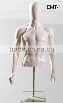 Plastic 1/2 male Torso Mannequin
