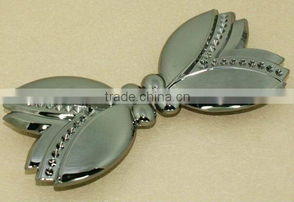 Fancy black bowknot belt buckle parts
