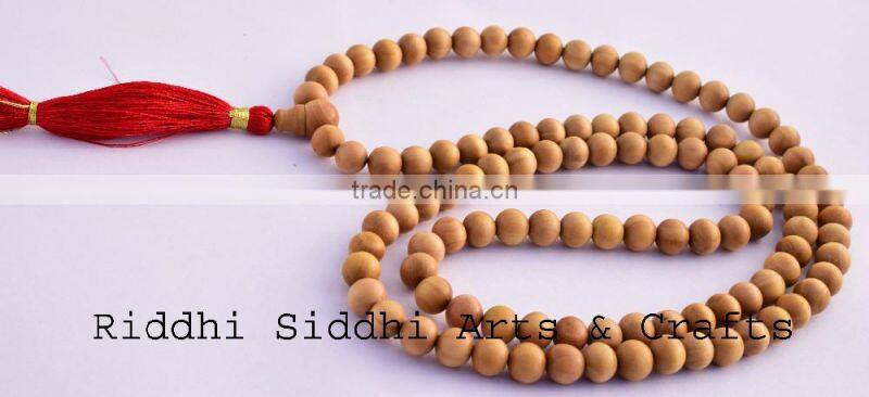 sandalwood-spiritual mala bead/sandalwood souvenirs craft/sandalwood prayer beads