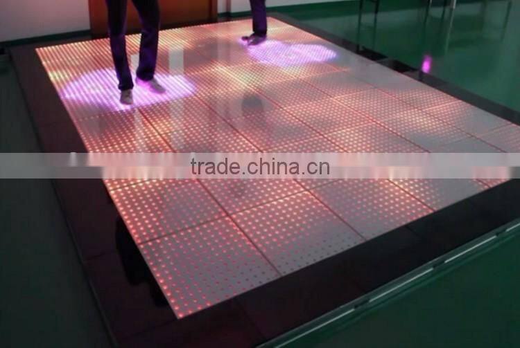PC/Sub Control 144pcs SMD5050 3in1 RGB 12*12 Pixels Interactive 50*50cm LED Dance Floor