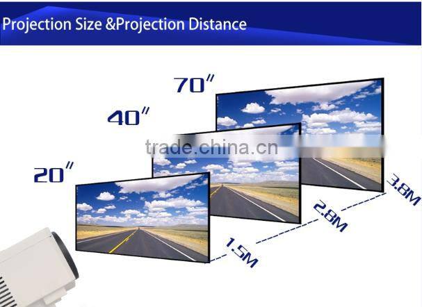 New mini projector UC30 mobile power supply power 1080p support lcd projector movie projector new mini 150lumens projector