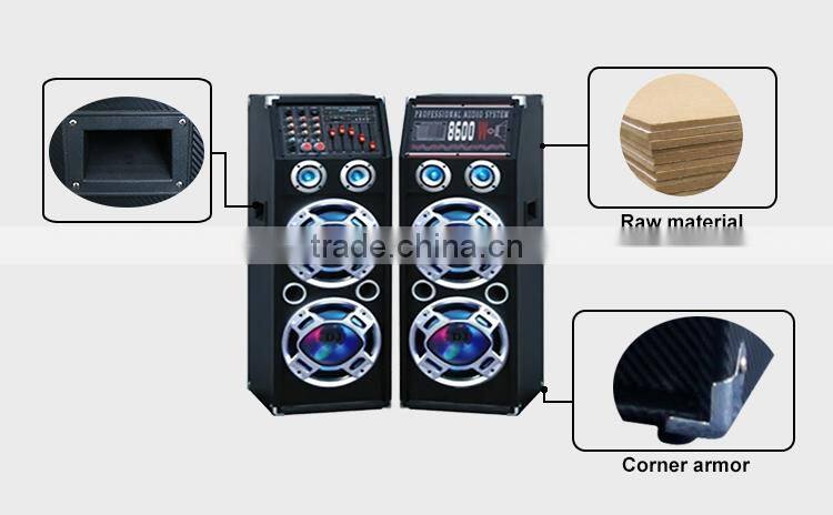 Professional 10 inch Stereo Speaker 160W Powerful Sound System with Disco Light Loud Speaker