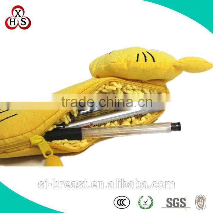 2015 High quality OEM custom school big plush pencil case wholesale