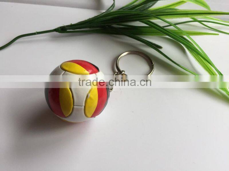 2016 Olymplic games PVC soccer keychain, Germany flag football keychain