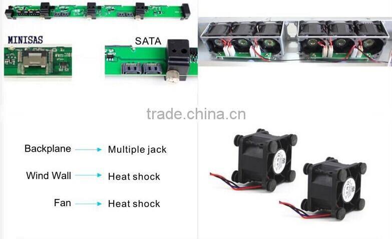 1u 4 bays rackmount server case atx pc case