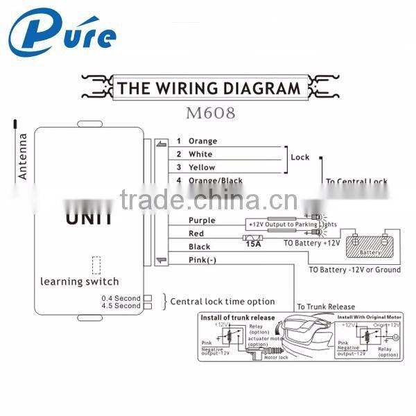 2016 New Design One way Car Alarm, Anti-Hijacking Car Alarm System for Vehicle