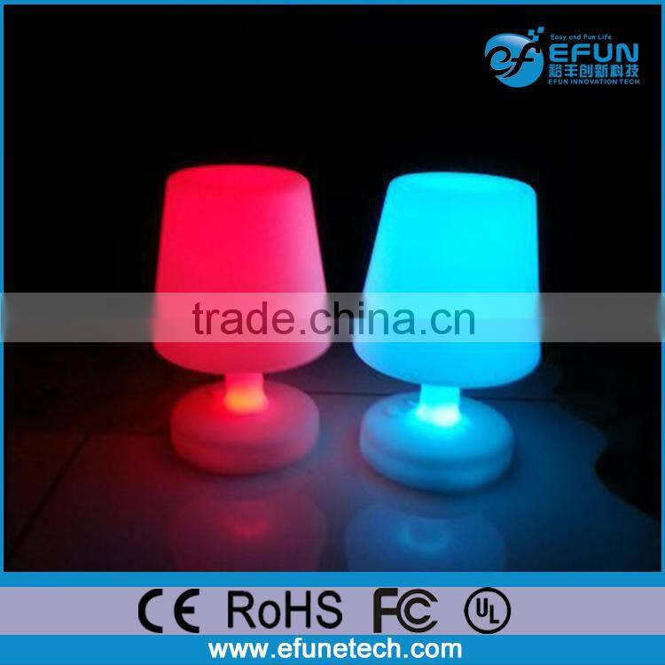 plastic wireless CE ROHS led light,RGB color home decorative led desk lamp