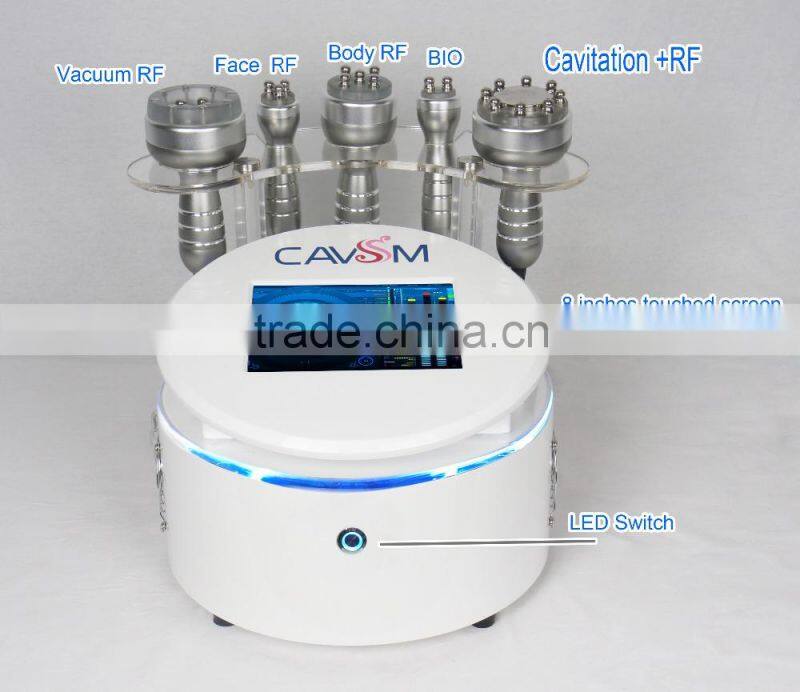 Hot!!/The factory at a low price 6 in 1 cavitation rf machine/CE certification