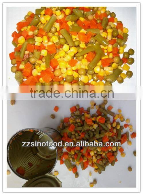 Chinese Food Canned Mixed Vegetable in Canned Food Production Line
