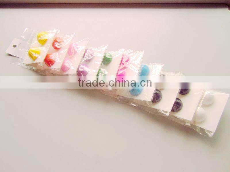 neon round stud earring