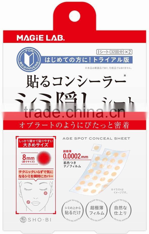 SHO-BI Age Spot Treatment Conseal Sheet Whitening Patch Face Mask Made in Japan