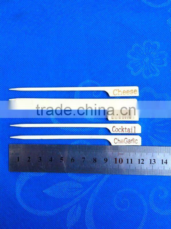 Sale disposable bamboo flat skewer for BBQ 30cm in plastic bag