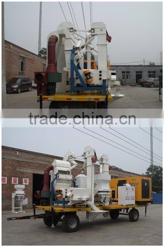 mobile seed cleaning and bagging plant