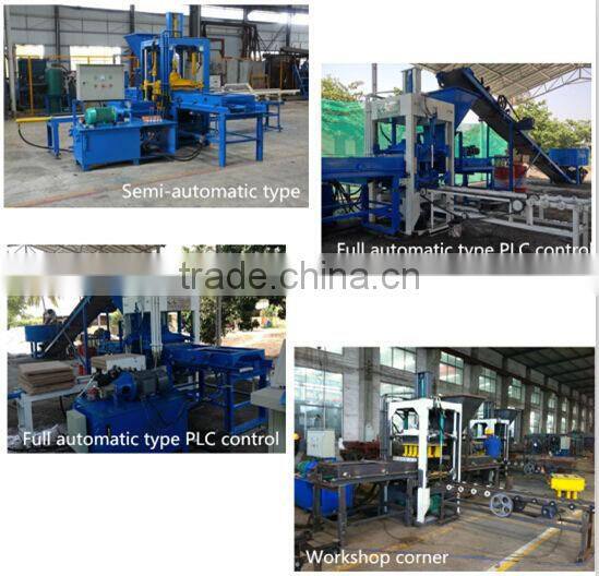 simple pavement block making machine / easy automatic concrete paving block production line / Famous in India QT3-20 machine