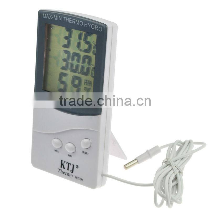 LCD Screen Desk Stand Thermometer with hygrometer
