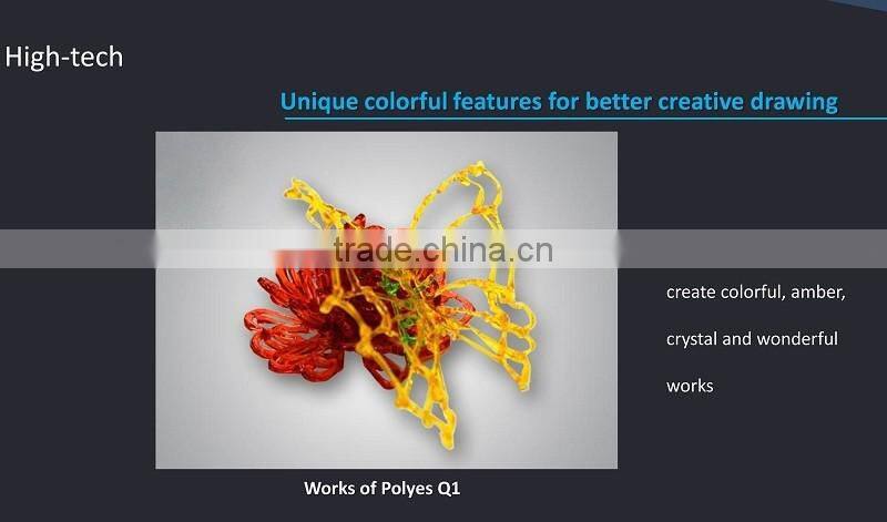 Unique Filament Cool Ink 3D Painting Pen Colorful 3D 3d Art Pen Printing Machine