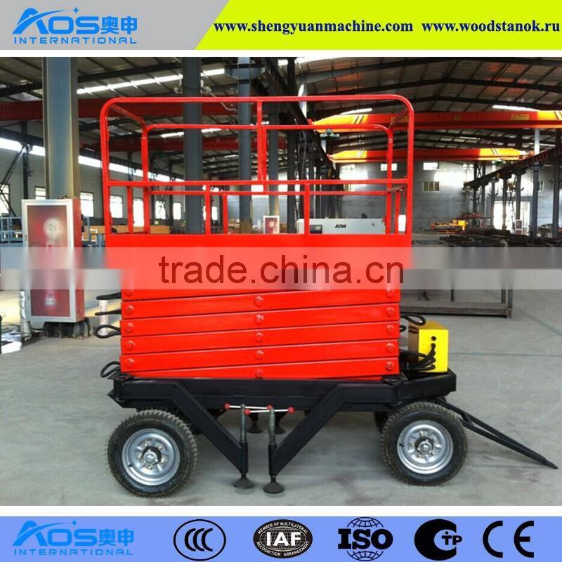 China Shandong Aos electric scissor lift for overseas selling