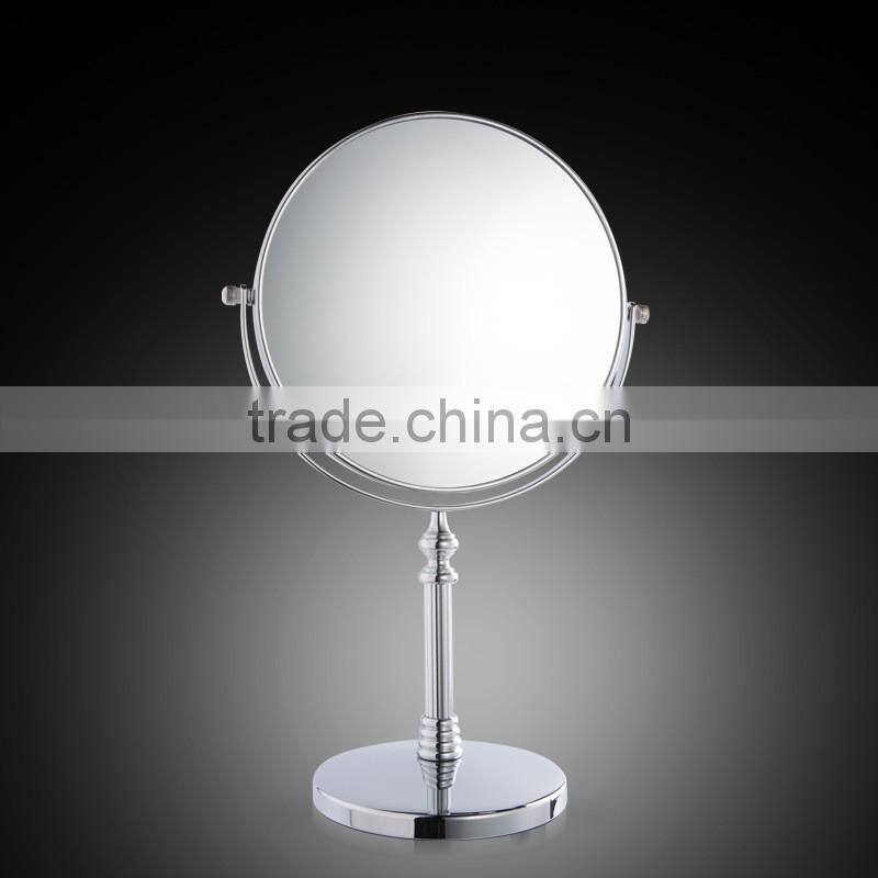 High quality metal electric magnifying desktop makeup mirror, double sides cosmetic mirror