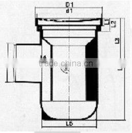 UPVC floor trap BS (plastic floor drain/PVC floor drain)