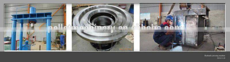 Tree branch pellet making machine with auto lubrication system