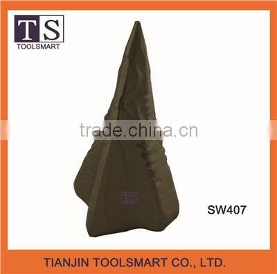 Gold painted stone splitting wedge