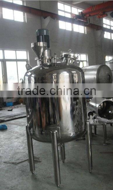 Vertical type Stainless Steel cosmetic mixing tank