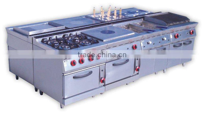 Free standing Stainless Steel Cooking Gas Ranges with Oven GH-787A