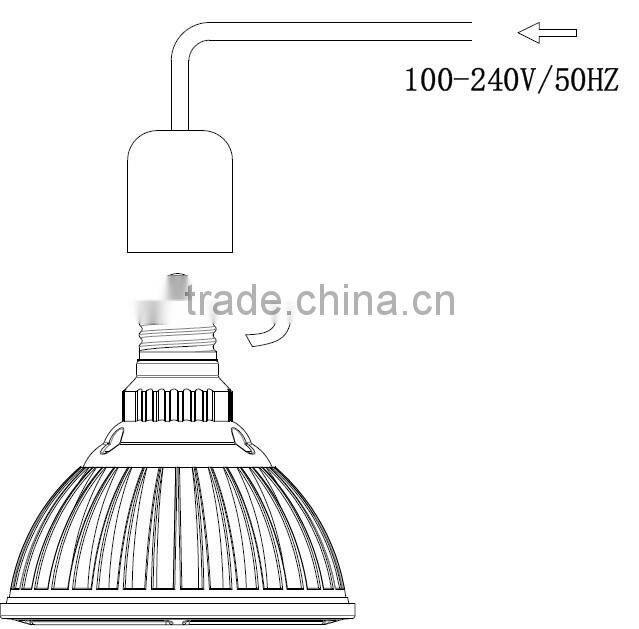 VANQ led flower lights with DR FR white,COB grow led flowering lamp 18w