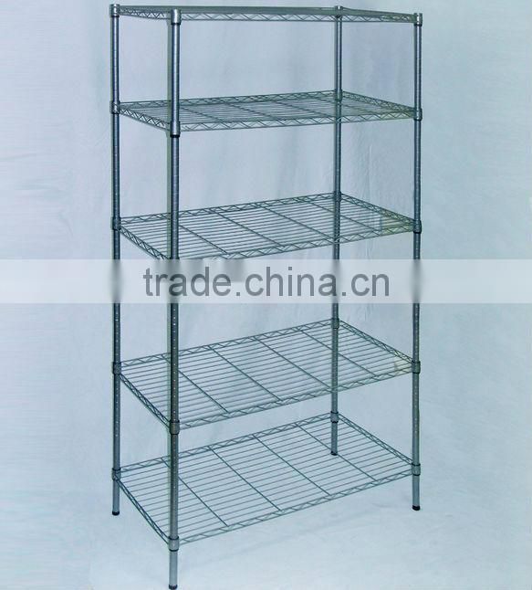 chrome wire shelving