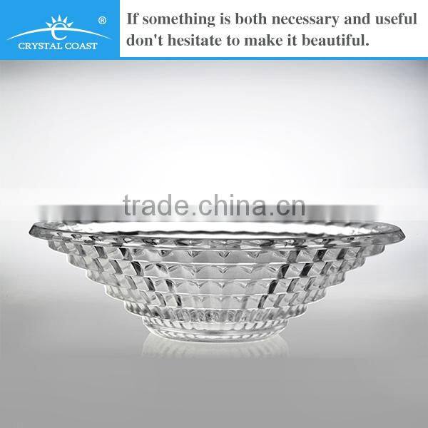 wholesale cheap pressed clear glass salad plates