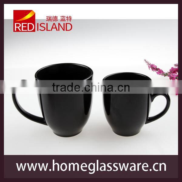 manufactory supply fancy black ceramic coffee mug cup