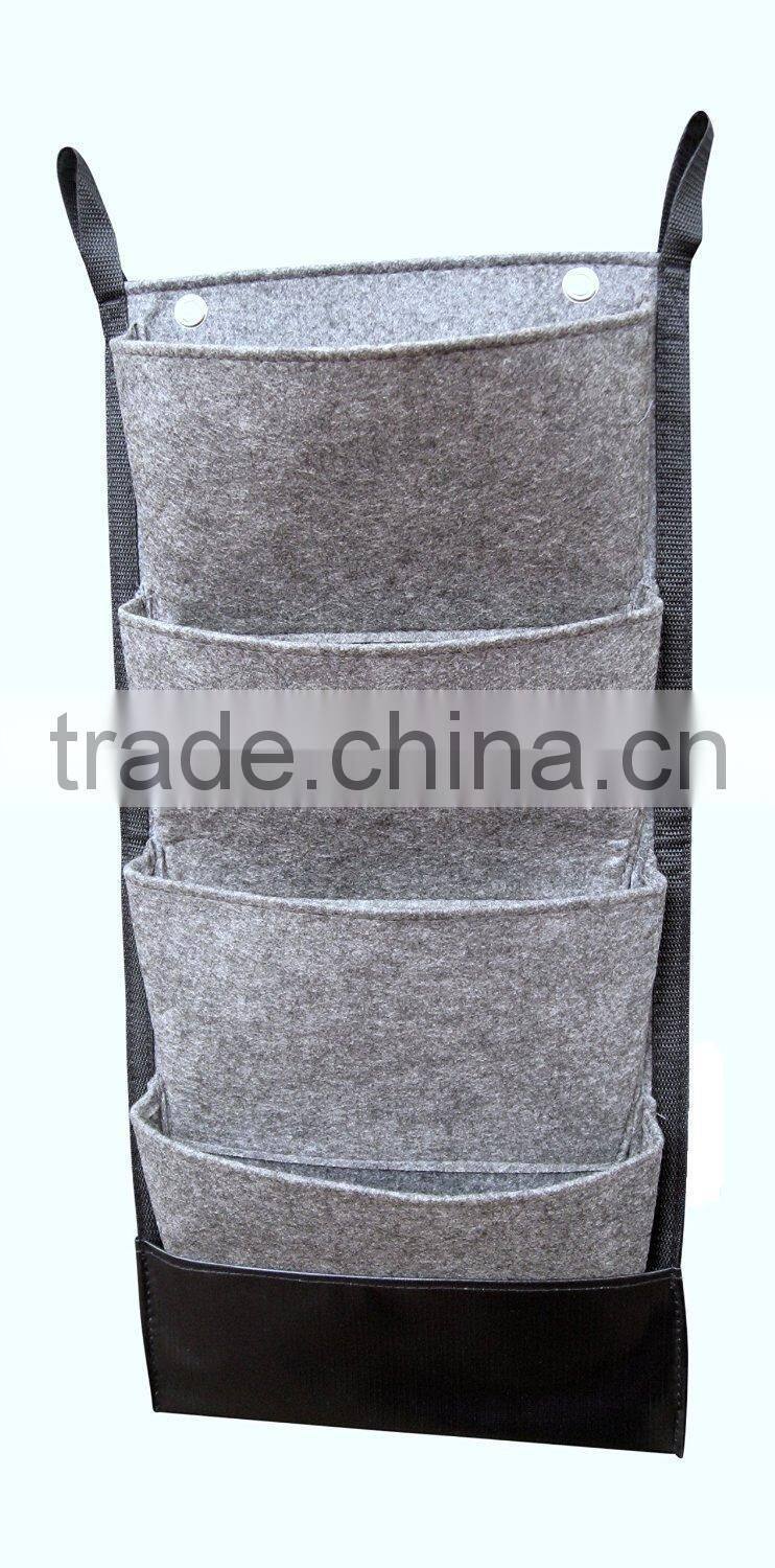 4 Pocket Artificial Vertical Wall Garden Planter,Vertical Water-proof Garden Felt Bags