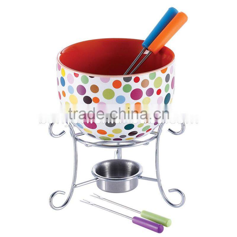 Amazon Hotsale Ceramic Bowl Melting Cheese Chocolate Multi-Purpose Fondue