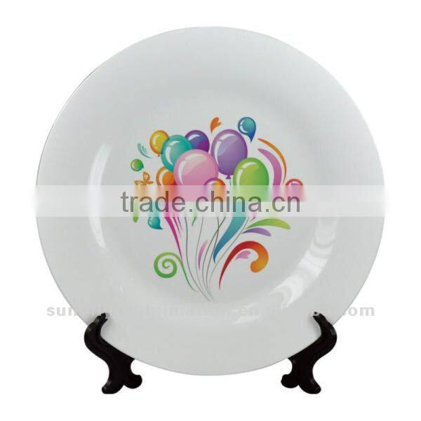 China Factory Personalized Custom Printed Sublimation Ceramic Plate For Wedding