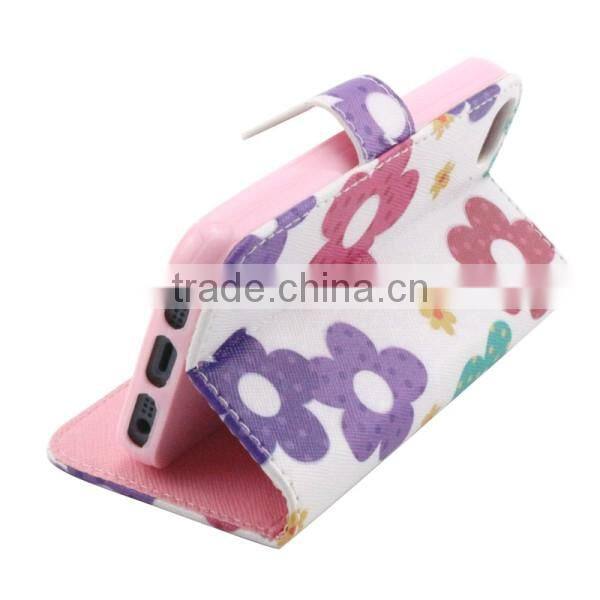 Wholesale Type Flip Leather Mobile Phone Case Cover For iPhone 5