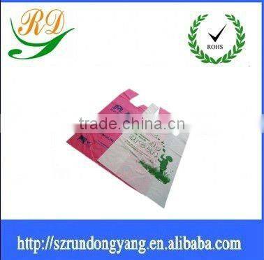 biodegradable t-shirt bag with 1%d2w plastic bags