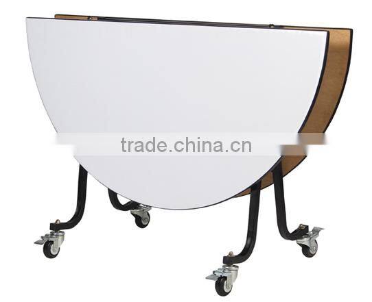 Movable Round Banquet Table With Wheels QZ6091S